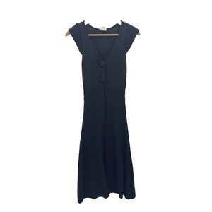 VTG Y2K Whimsigoth Womens Medium Sweater Duster Knit Fairy Grunge Chunky Overlay